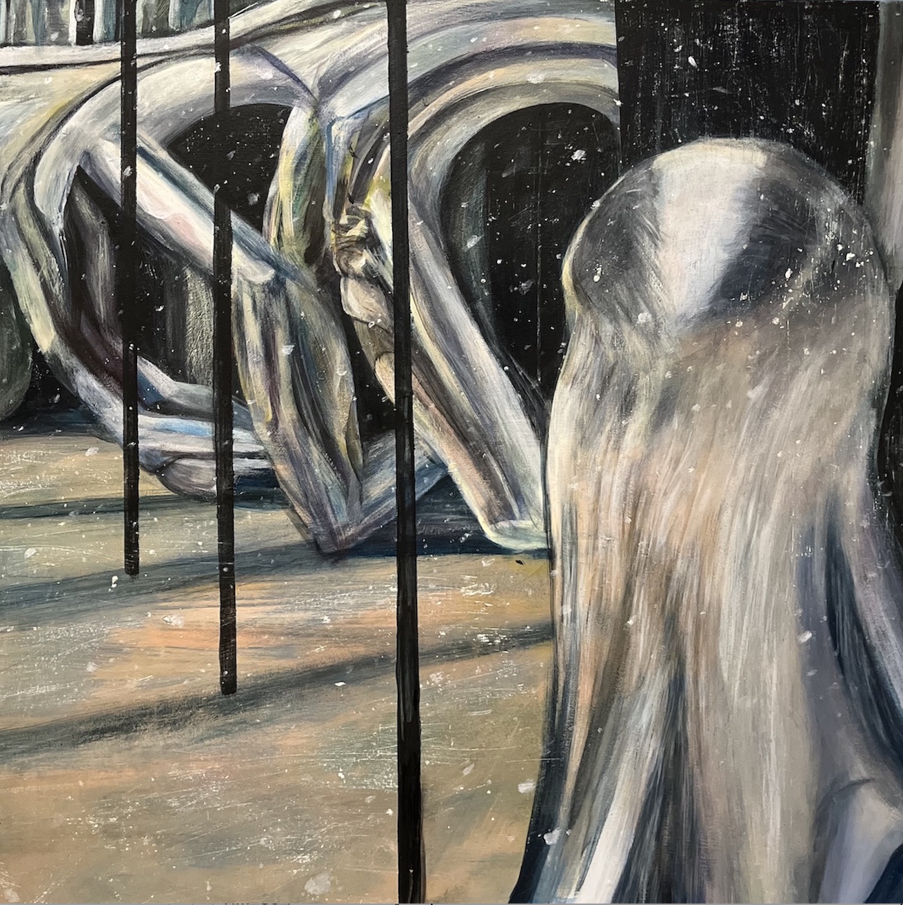 se-young_vocal-cords-chamber_acyrlic-on-wood_24x24_2022